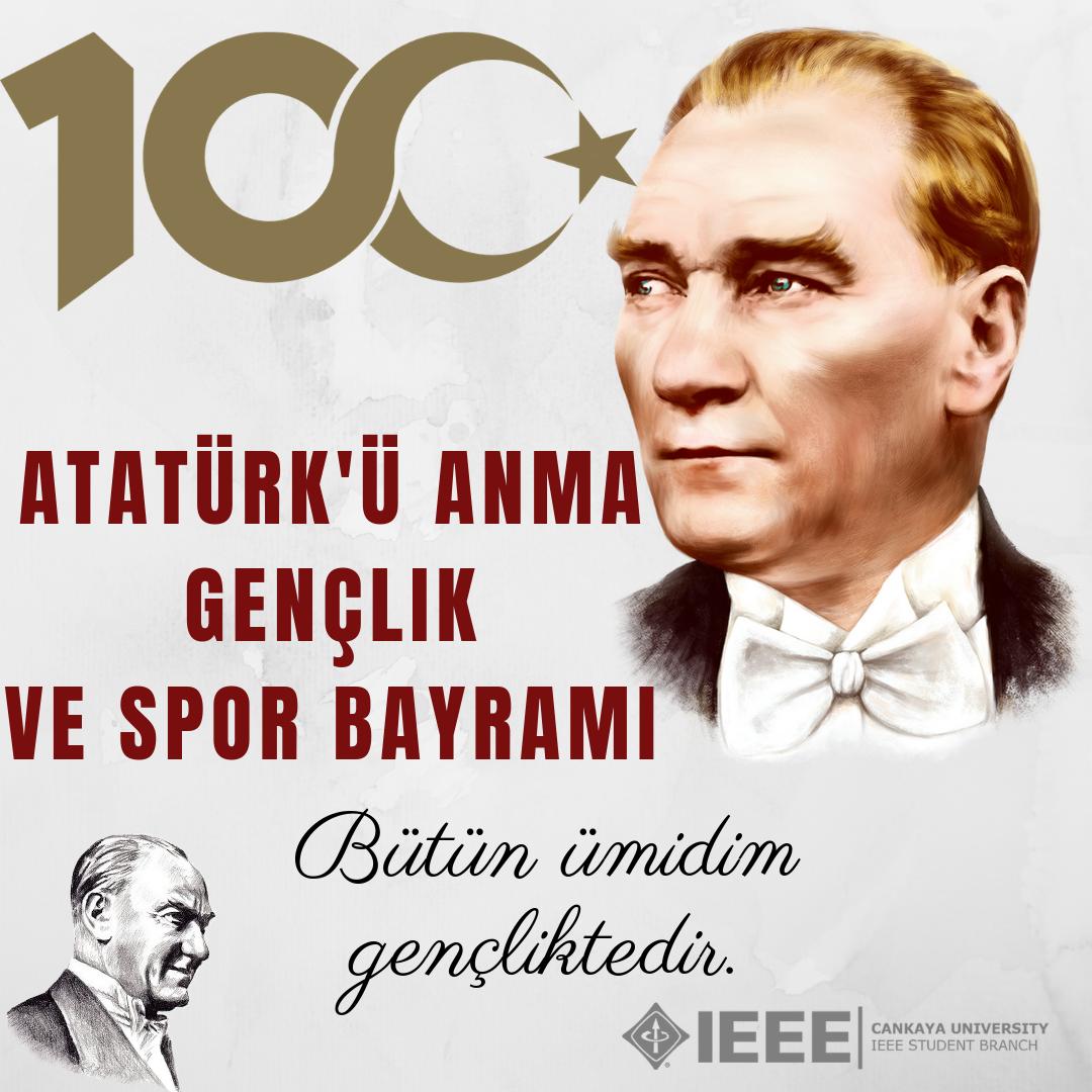 Atatürk'ü Anma, Gençlik ve Spor Bayramımız Kutlu Olsun ???????????? https://t.co/IQhbVIpvjK