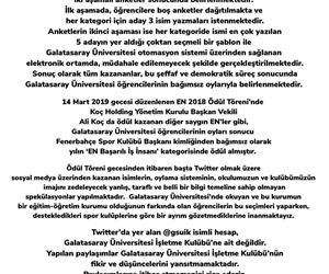 Galatasaray Üniversitesi EN Ödül Töreni hakkında duyuru https://t.co/6gMNSEtmwZ